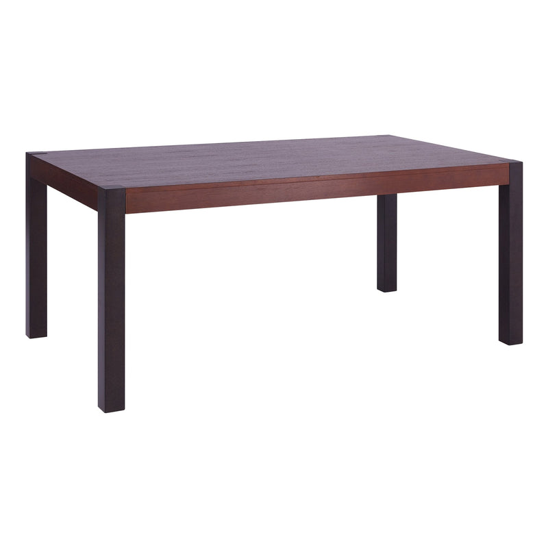 Tatum Contemporary Dining Table in Auburn Bay Finish and Sedona Wood Top - Furniture City (CA)l