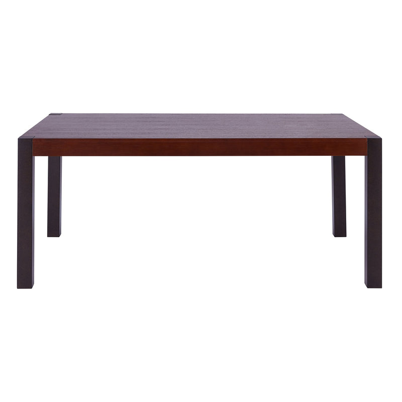 Tatum Contemporary Dining Table in Auburn Bay Finish and Sedona Wood Top - Furniture City (CA)l