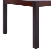 Tatum Contemporary Dining Table in Auburn Bay Finish and Sedona Wood Top - Furniture City (CA)l