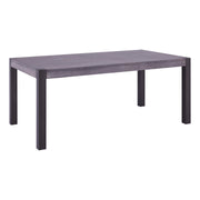 Tatum Contemporary Dining Table in Mineral Finish and Gray Walnut Top - Furniture City (CA)l