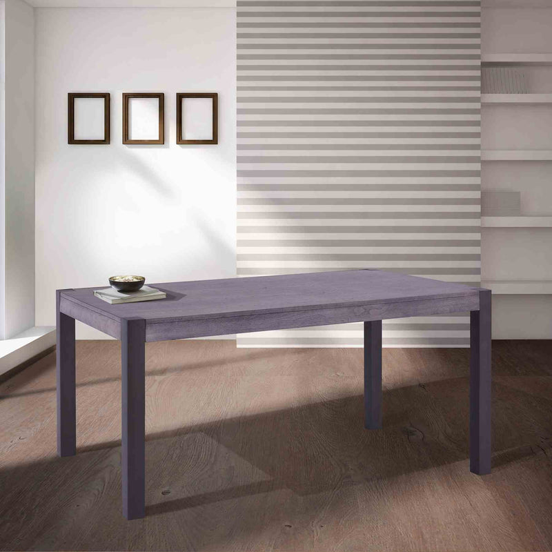 Tatum Contemporary Dining Table in Mineral Finish and Gray Walnut Top - Furniture City (CA)l