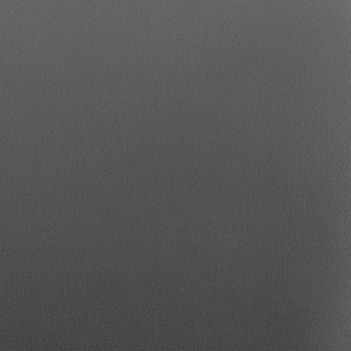 Tandy Gray Faux Leather and Brushed Stainless Steel 26" Counter Stool