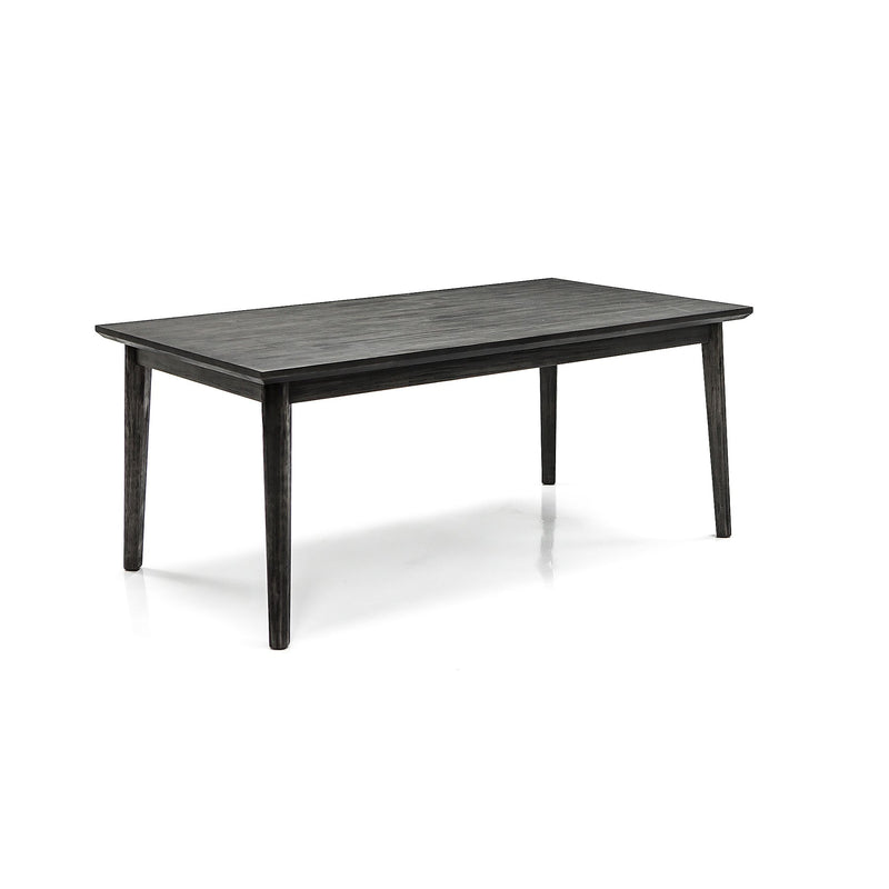 Toledo Mid-Century Tundra Gray Acacia Dining Table - Furniture City (CA)l