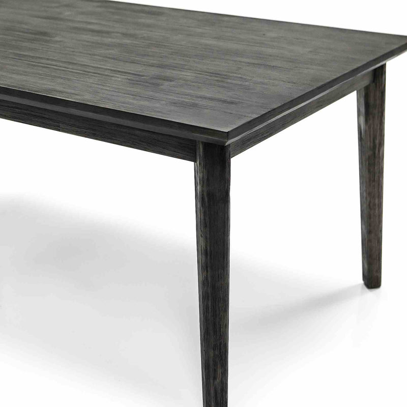 Toledo Mid-Century Tundra Gray Acacia Dining Table - Furniture City (CA)l