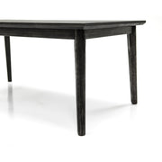 Toledo Mid-Century Tundra Gray Acacia Dining Table - Furniture City (CA)l