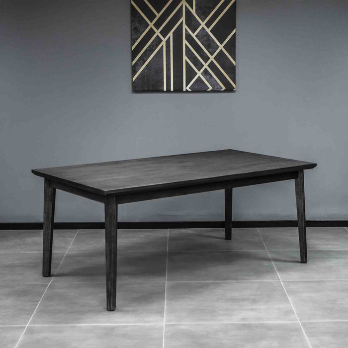 Toledo Mid-Century Tundra Gray Acacia Dining Table