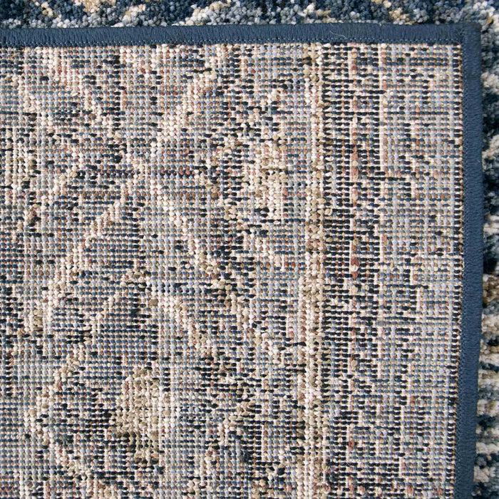 Togo Contemporary 5x8 Area Rug in Blue/Gold