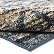 Togo Contemporary 5x8 Area Rug in Blue/Gold - Furniture City (CA)l