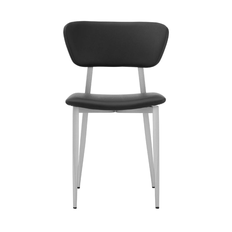 Tori Black Fabric and Metal Dining Room Chairs - Set of 2 - Furniture City (CA)l