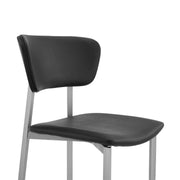 Tori Black Fabric and Metal Dining Room Chairs - Set of 2 - Furniture City (CA)l