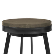 Topeka 30" Bar Height Barstool in Mineral Finish and Gray Walnut Wood Seat - Furniture City (CA)l