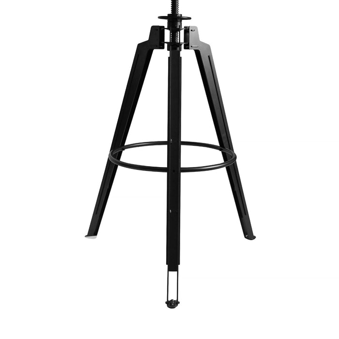 Tribeca Pub Table in Industrial Gray Finish with Ash Wood Tabletop