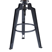 Tribeca Adjustable Barstool in Industrial Gray finish with Ash Wood Seat - Furniture City (CA)l