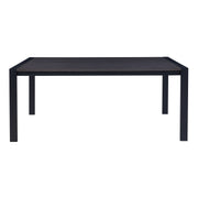 Tessa Contemporary Dining Table in Matte Black Finish and Gray Walnut Top - Furniture City (CA)l