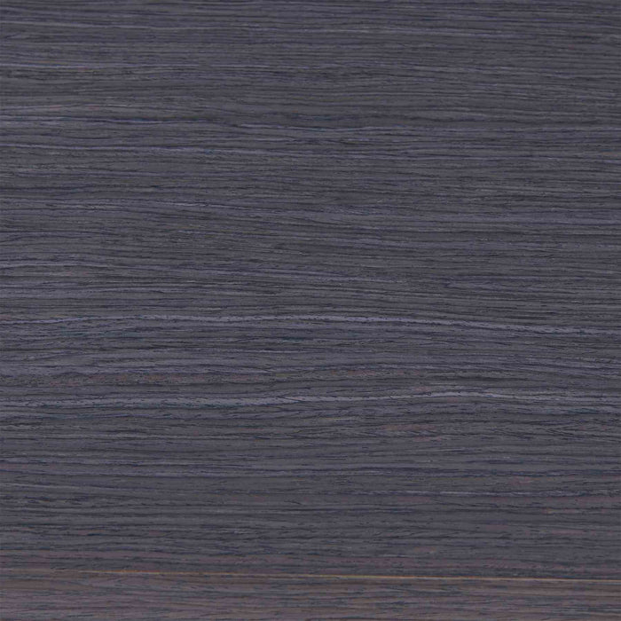 Tessa Contemporary Dining Table in Matte Black Finish and Gray Walnut Top