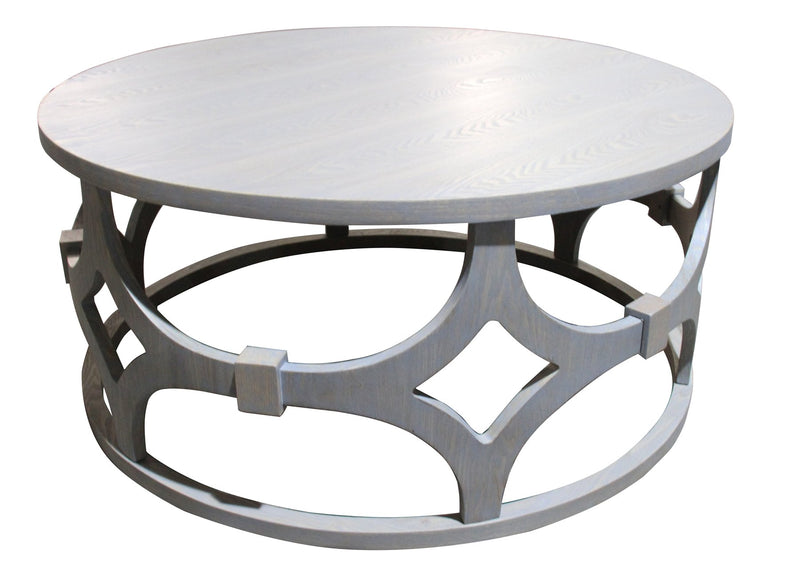 Tuxedo Contemporary 42" Round Wood Coffee Table - Furniture City (CA)l