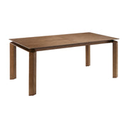 Treviso Mid-Century Extension Dining Table in Walnut Finish and Top - Furniture City (CA)l