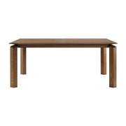 Treviso Mid-Century Extension Dining Table in Walnut Finish and Top - Furniture City (CA)l