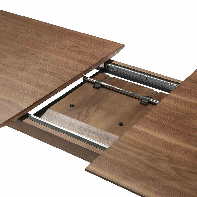 Treviso Mid-Century Extension Dining Table in Walnut Finish and Top - Furniture City (CA)l