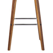Vienna 26" Swivel Counter Stool in Walnut Wood Finish with Gray Faux Leather - Furniture City (CA)l