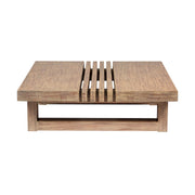 Vivid Outdoor Patio Coffee Table in Light Eucalyptus Wood - Furniture City (CA)l