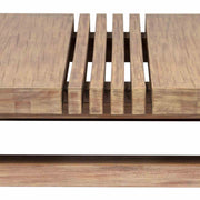 Vivid Outdoor Patio Coffee Table in Light Eucalyptus Wood - Furniture City (CA)l