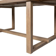 Vivid Outdoor Patio Dining Table in Light Eucalyptus Wood - Furniture City (CA)l