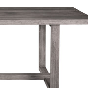 Vivid Outdoor Patio Dining Table in Gray Eucalyptus Wood - Furniture City (CA)l
