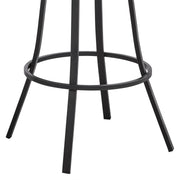 Valerie 30" Swivel Brown Faux Leather and Java Brown Metal Bar Stool - Furniture City (CA)l