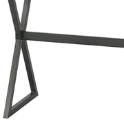 Valencia Contemporary Rectangular Bar Table in Mineral Finish with Gray Walnut Wood Top - Furniture City (CA)l