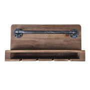 Vox Industrial Wine Rack in Industrial Gray and Pine Wood - Furniture City (CA)l
