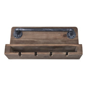 Vox Industrial Wine Rack in Industrial Gray and Pine Wood - Furniture City (CA)l