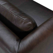Vincenza 85" Dark Brown Leather Sofa - Furniture City (CA)l
