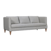 Vincenza 85" Dove Gray Leather Sofa - Furniture City (CA)l