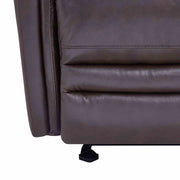 Wolfe Contemporary Recliner in Dark Brown Genuine Leather - Furniture City (CA)l