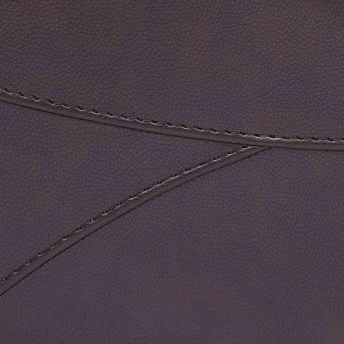 Wolfe Contemporary Recliner in Dark Brown Genuine Leather