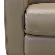 Wisteria Contemporary Chair in Light Brown Wood Finish and Taupe Genuine Leather - Furniture City (CA)l
