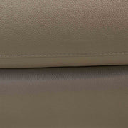 Wisteria Contemporary Chair in Light Brown Wood Finish and Taupe Genuine Leather - Furniture City (CA)l