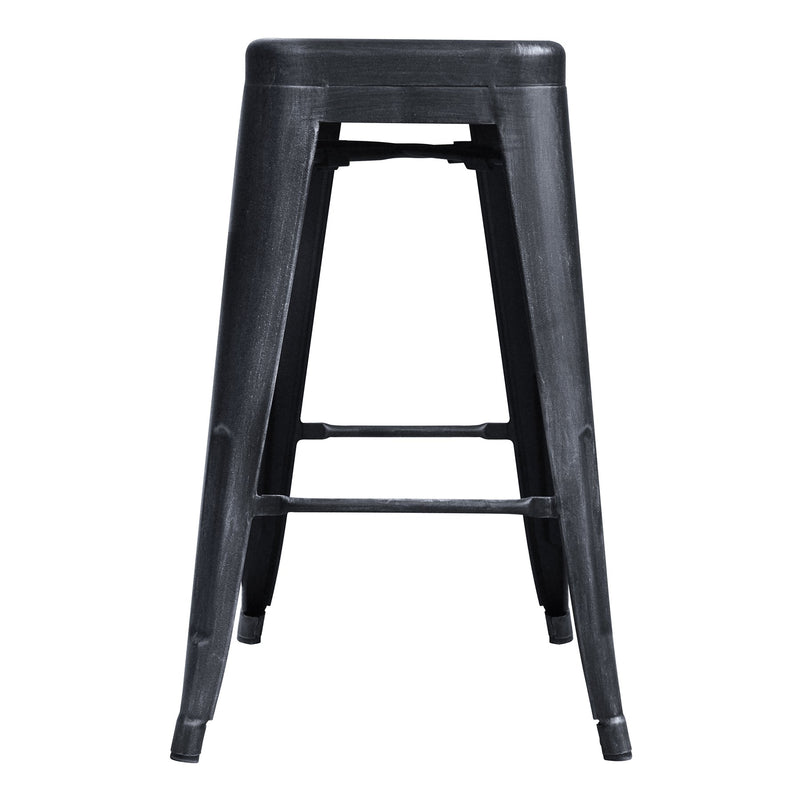Zed Industrial 26" Counter Height Backless Barstool in Industrial Gray - Furniture City (CA)l