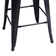 Zed Industrial 26" Counter Height Backless Barstool in Industrial Gray - Furniture City (CA)l
