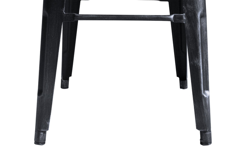 Zed Industrial 30" Bar Height Backless Barstool in Industrial Gray - Furniture City (CA)l