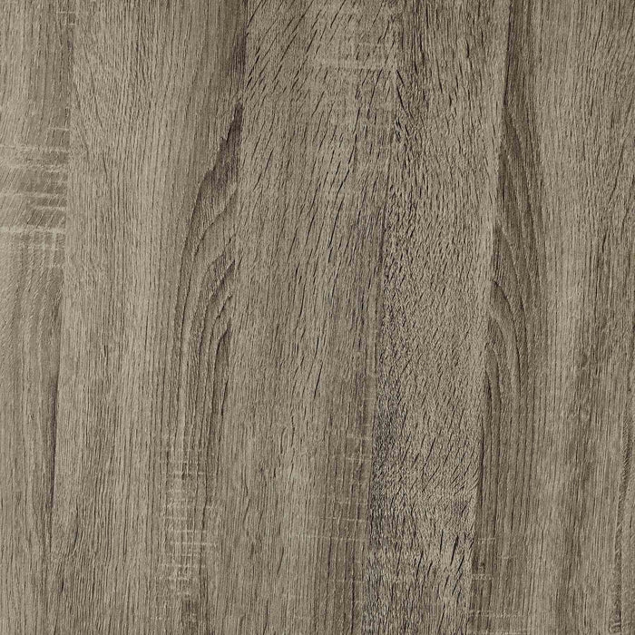 Zenith Dining Table in Walnut Wood and Brushed Stainless Steel Finish