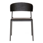 Zeph Black Wood and Metal Open Back Dining Chairs (Set of 2) - Furniture City (CA)l