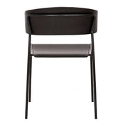 Zeph Black Wood and Metal Open Back Dining Chairs (Set of 2) - Furniture City (CA)l