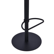 Zuma Adjustable Swivel Metal Barstool in Vintage Coffee Faux Leather and Black Metal Finish - Furniture City (CA)l