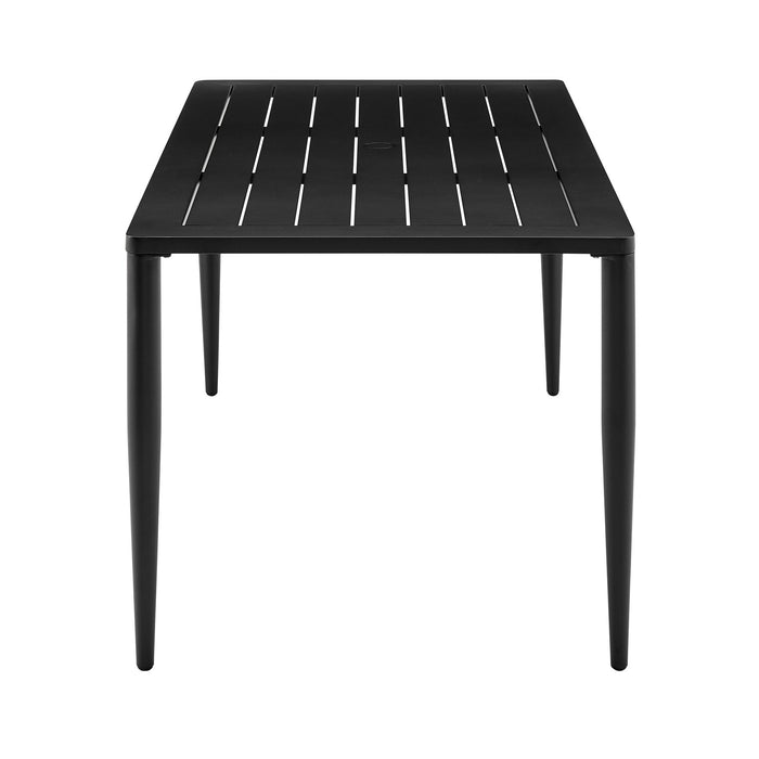 Ezra Outdoor Patio Dining Table in Aluminum