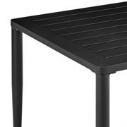 Ezra Outdoor Patio Dining Table in Aluminum - Furniture City (CA)l