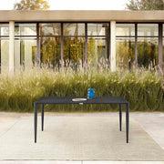 Ezra Outdoor Patio Dining Table in Aluminum - Furniture City (CA)l