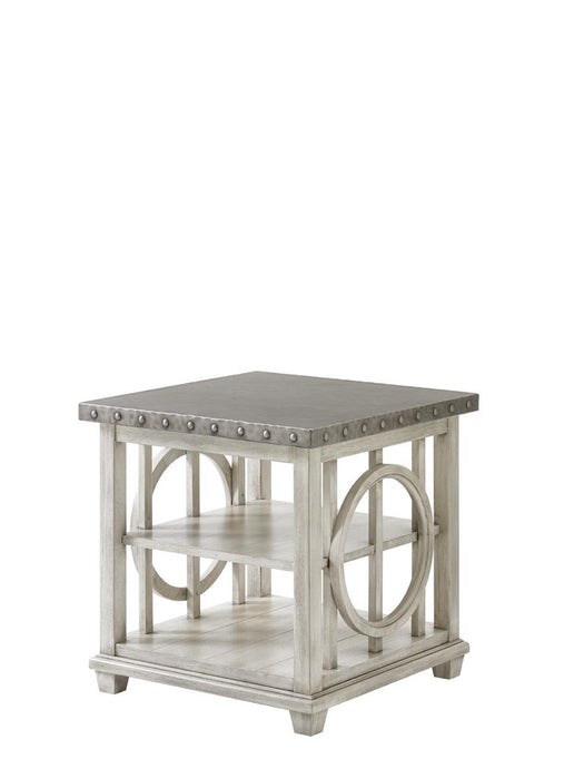 Lexington Oyster Bay Lewiston Square Lamp Table in Light Oyster Shell 714-955 image
