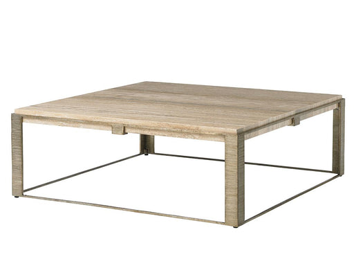 Lexington Laurel Canyon Stone Canyon Cocktail Table in Silver 721-943 image